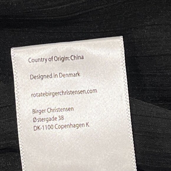 ROTATE Birger Christensen Sheer Ruffled Maxi Dress, Black, Medium - Picture 8 of 13